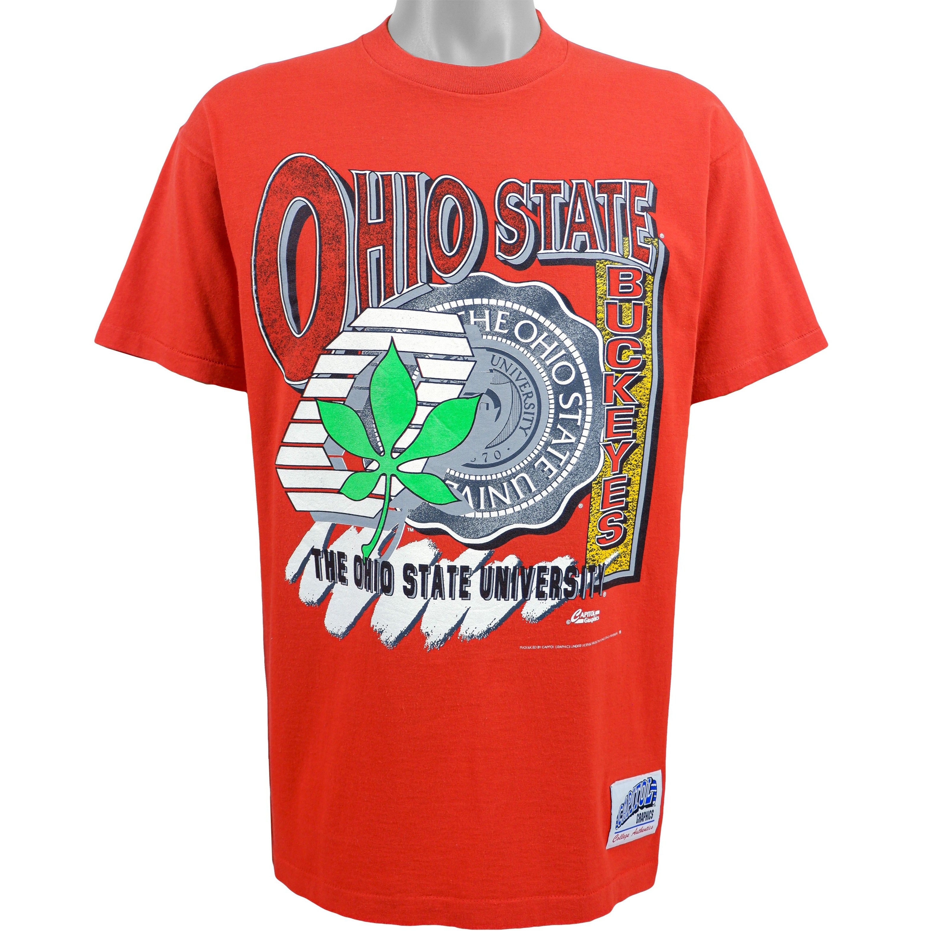 Ncaa Ohio State Buckeyes Deadstock T-Shirt 1990S Vintage Tshirt Unisex Sport Sweatshirt Hoodie Gift