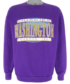 Ncaa Washington Huskies Crew Neck Sweatshirt 1990S Vintage Unisex Sweatshirt American Football Shirt, Gift For Dad