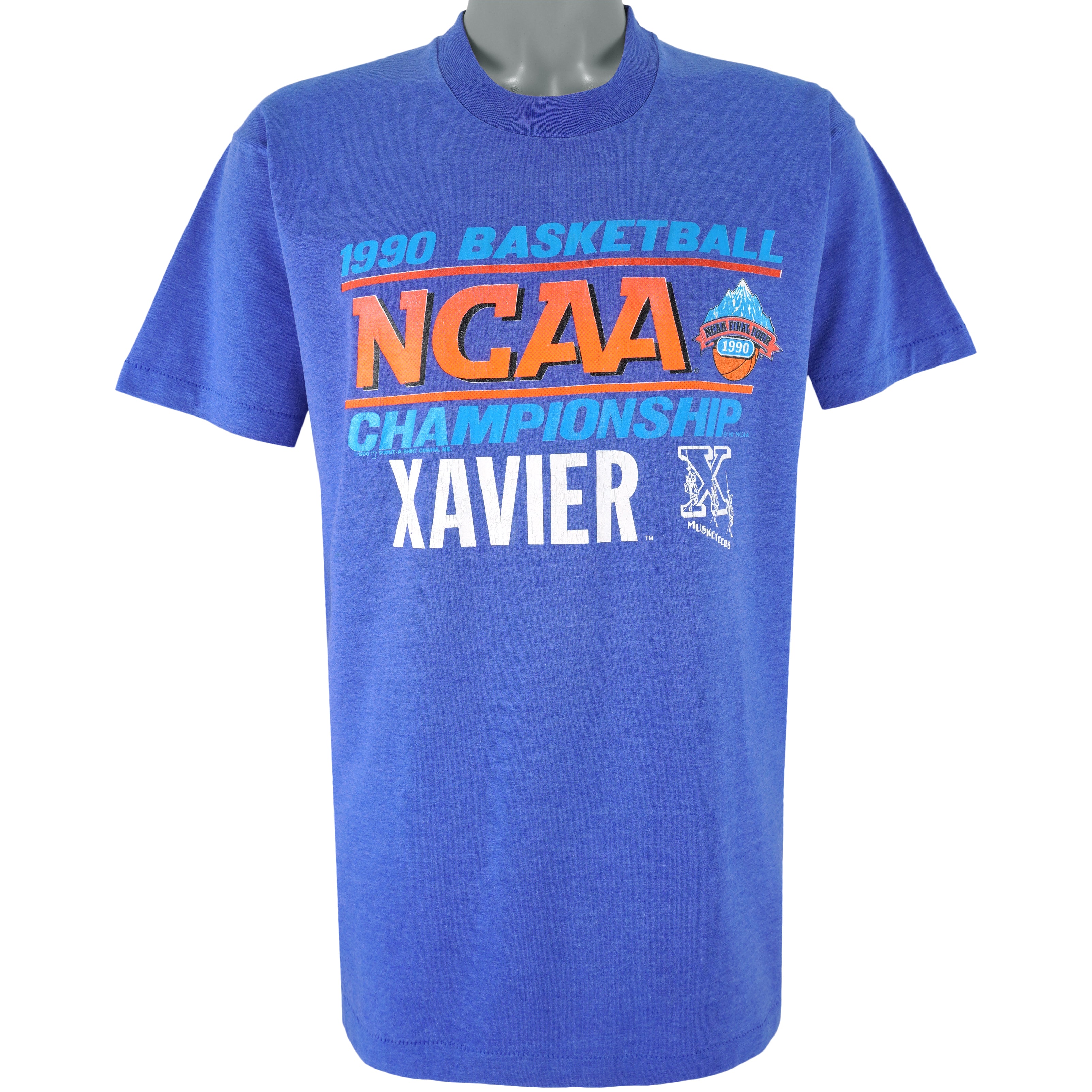Ncaa Xavier Musketeers Basketball Championship T-Shirt 1990 Vintage Tshirt Unisex Sport Sweatshirt Hoodie Gift