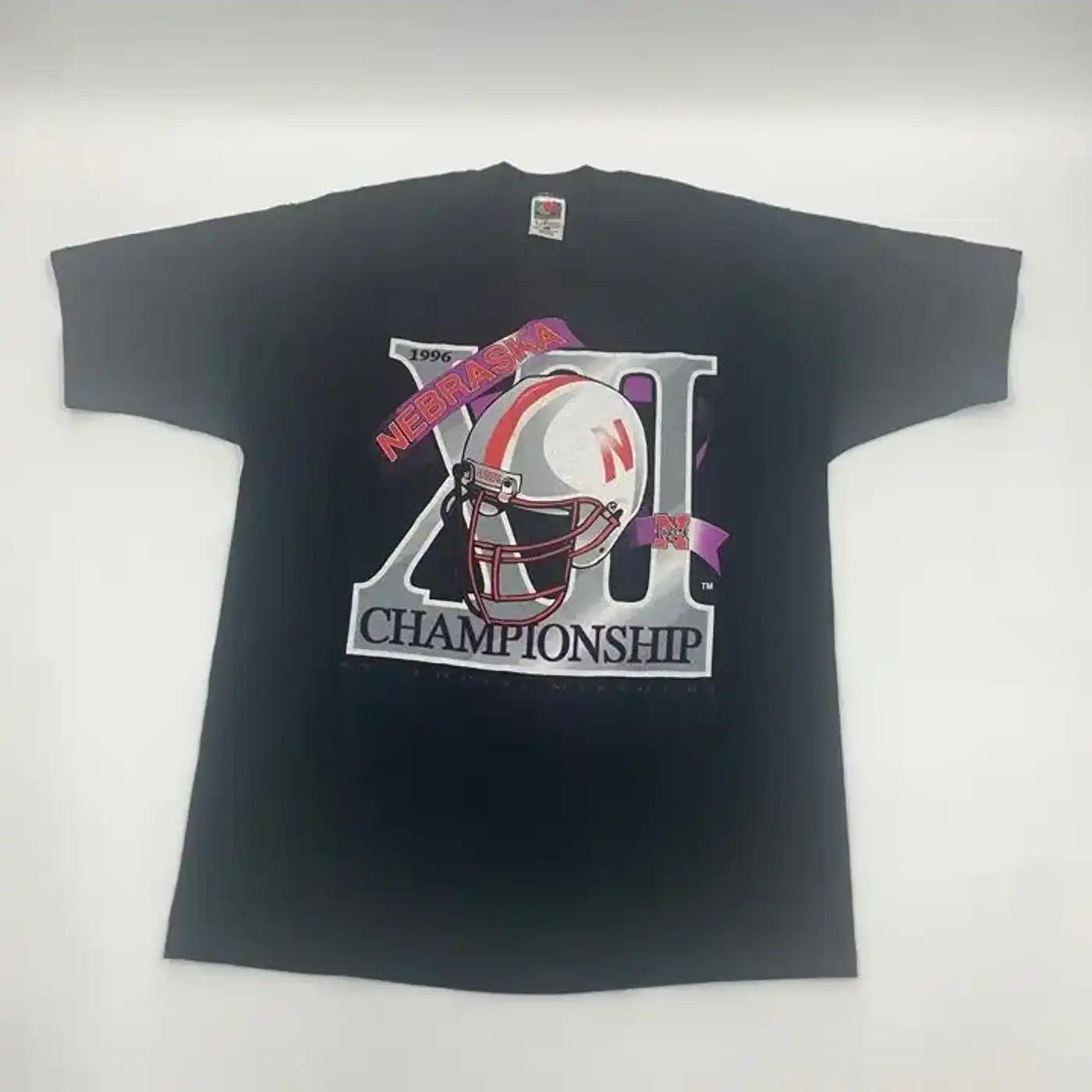 Nebraska Cornhuskers 1996 Big 12 Champs T-Shirt Sweatshirt Hoodie American Football Gifts Lover