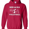 Nebraska Cornhuskers Volleyball Sweatshirt, 5-Time Champions Fleece Huskers Pullover Husker Apparel