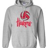 Nebraska Cornhuskers Volleyball Sweatshirt Nebraska Huskers Sweatshirt, 5-Time Champions Fleece Pullover Husker Apparel