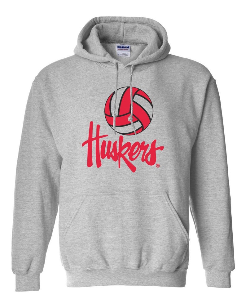 Nebraska Cornhuskers Volleyball Sweatshirt Nebraska Huskers Sweatshirt, 5-Time Champions Fleece Pullover Husker Apparel