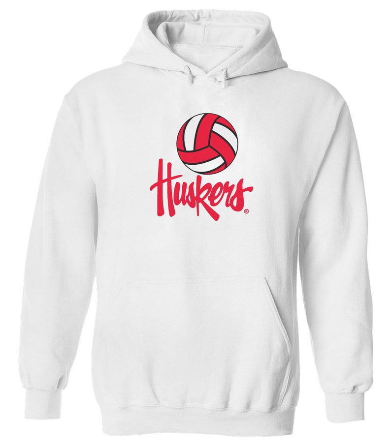 Nebraska Cornhuskers Volleyball Sweatshirt Nebraska Huskers Sweatshirt, 5-Time Champions Fleece Pullover Husker Apparel - Image 2