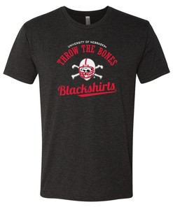 Nebraska Husker Shirt Blackshirts Throw The Bones, Cornhusker Shirt Nebraska Cornhuskers Tshirt