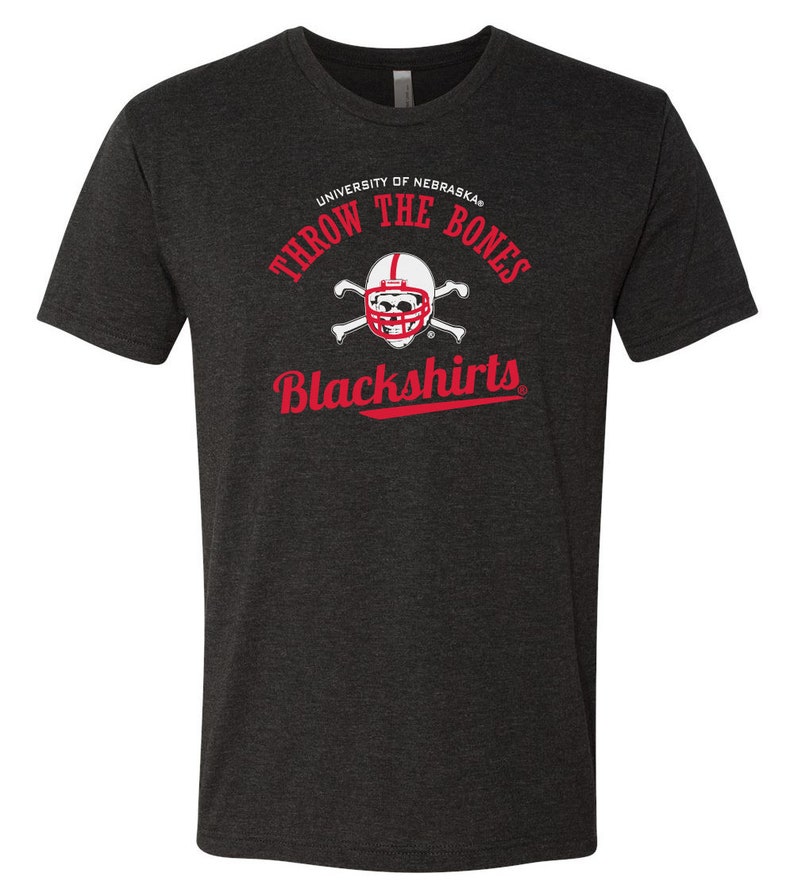 Nebraska Husker Shirt Blackshirts Throw The Bones, Cornhusker Shirt Nebraska Cornhuskers Tshirt