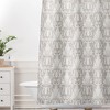 Neutral Traditional Shower Curtain with Beige Color for a Classic Bathroom Decor