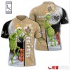 New Orleans Saints Grinch Steals Christmas with All Over Print Polo T-shirt