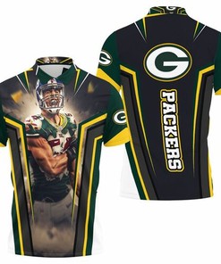 New York Giants' Blake Martinez Green Bay Packers' No. 58 for Fans in This 3D All Over Print Polo Shirt.