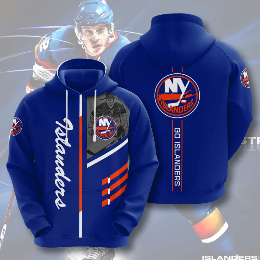 New York Islanders Custom All Over Print 3D Hoodie for Fans