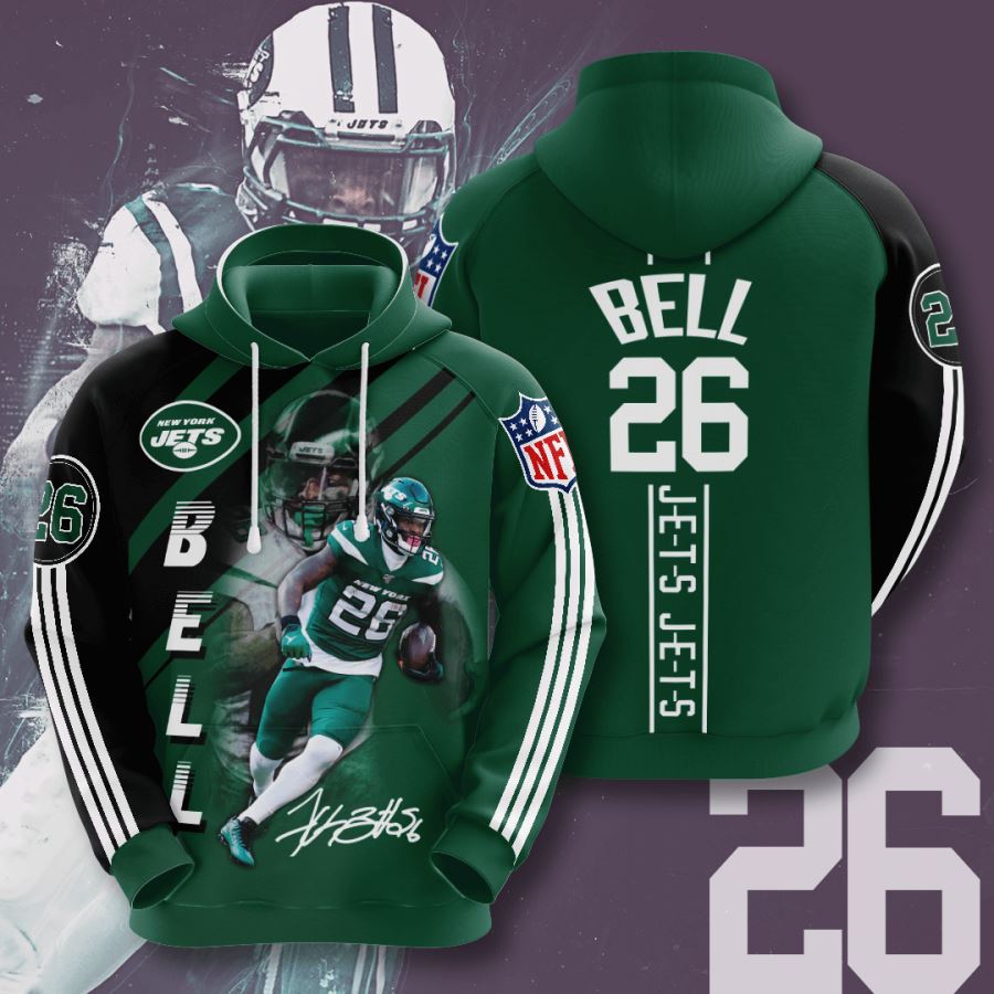 New York Jets Men's Custom All-Over Print 3D Hoodie for Sports Enthusiasts