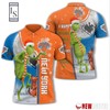 New York Knicks Grinch Steals Christmas with 3D Printed Polo Shirt