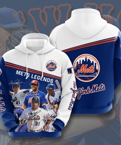 New York Mets All-Over Print 3D Hoodie for Baseball Fans