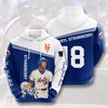 New York Mets All-Over Print Zip-Up 3D Hoodie for Men