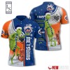 New York Mets Grinch Steals Christmas with All Over Print Polo Shirt