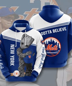 New York Mets Men's 3D Hoodie All-Over Print for Sport Lovers