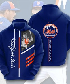 New York Mets Men's All-Over Print 3D Hoodie for Sports Enthusiasts