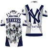 New York Yankees 2018 Official Yearbook Fan Polo Shirt with All Over 3D Print Design