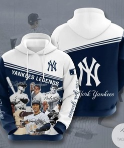 New York Yankees Legends Custom All Over Print 3D Hoodie
