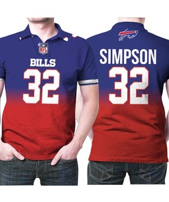 Nfl American Football Team Royal Color Crash 3d Designed All-Over Gift For Bills Fans Polo Shirt