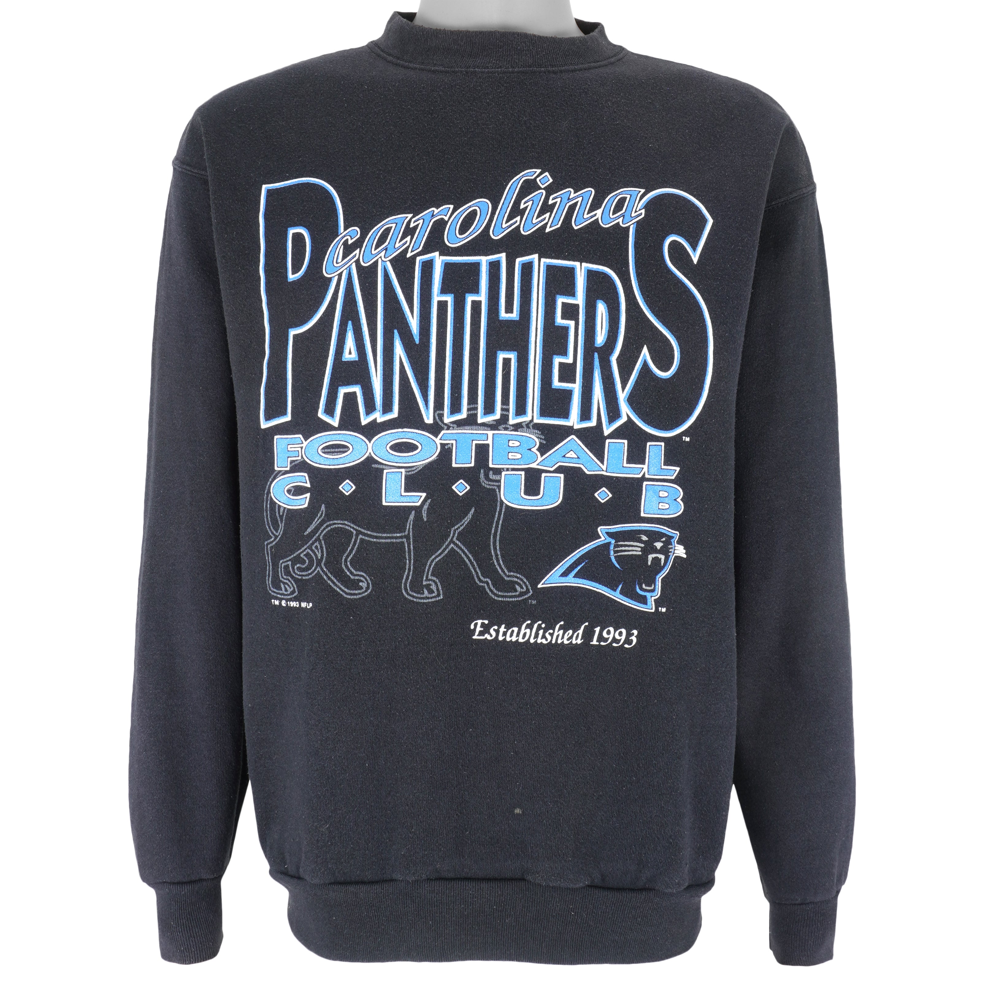 Nfl Carolina Panthers Football Club Crew Neck Sweatshirt 1993 Vintage Unisex Sweatshirt American Football Shirt