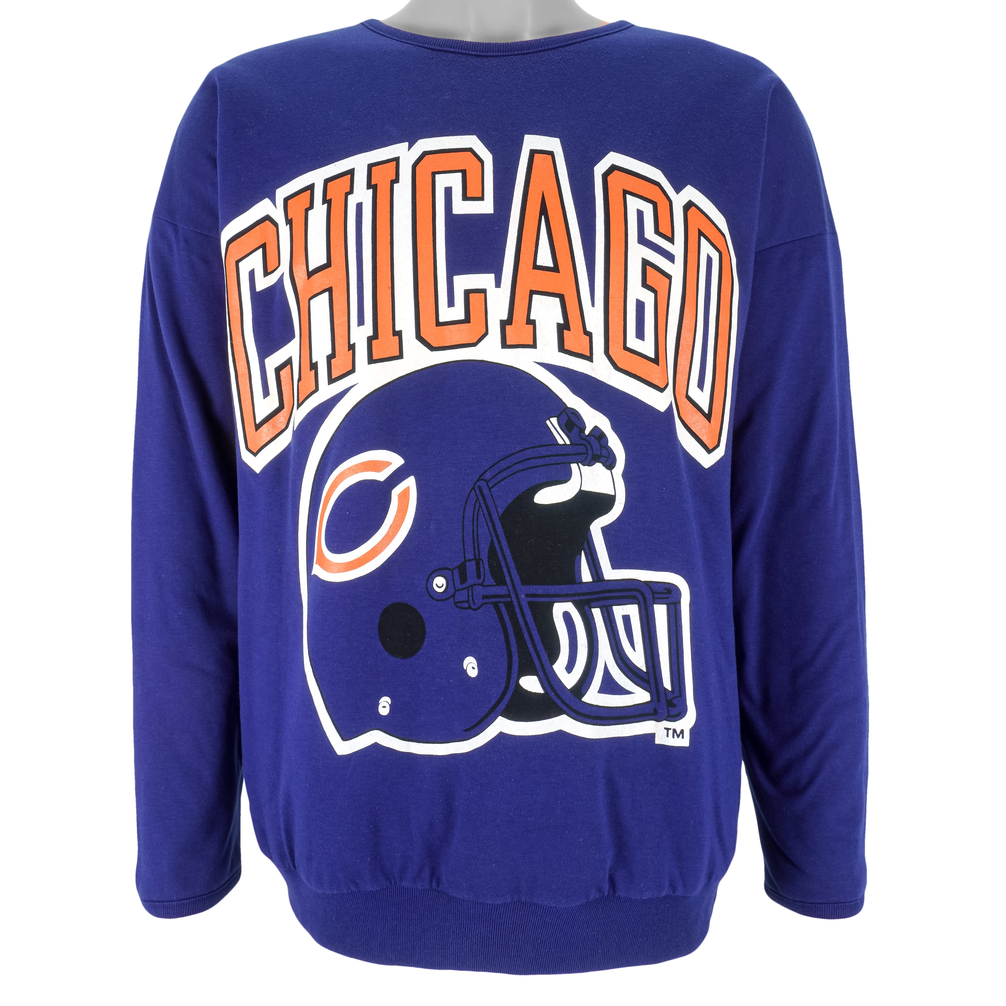 Nfl Chicago Bears Reversible Crew Neck Sweatshirt 1990S Vintage Unisex Sweatshirt American Football Shirt, Gift For Dad