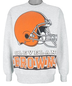 Nfl Cleveland Browns Helmet Crew Neck Sweatshirt 1990S Vintage Unisex Sweatshirt American Football Shirt, Gift For Dad