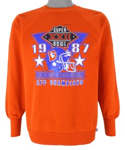 Nfl Denver Broncos Afc Champions Crew Neck Sweatshirt 1987 Vintage Tshirt Unisex Sport Sweatshirt Hoodie Gift