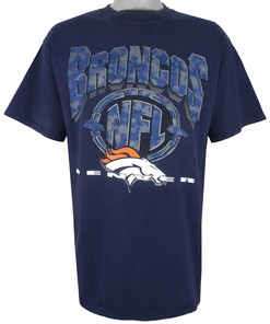 Nfl Denver Broncos Big Logo T-Shirt 1990S Vintage Tshirt Unisex Sport Sweatshirt Hoodie Gift