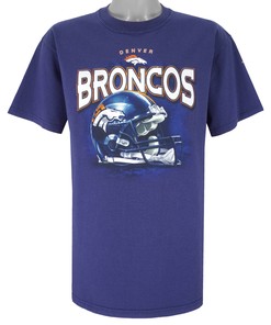 Nfl Denver Broncos Helmet Big Logo T-Shirt 1990S Vintage Tshirt Unisex Sport Sweatshirt Hoodie Gift