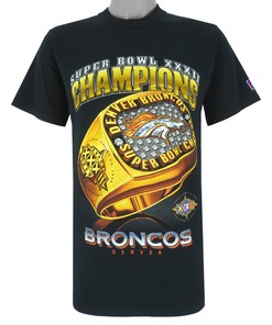 Nfl Denver Broncos, Super Bowl 32Th Champions Ring T-Shirt 1998 Vintage Tshirt Unisex Sport Sweatshirt Hoodie Gift