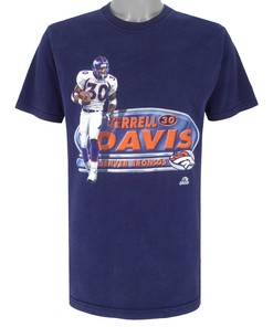 Nfl Denver Broncos Terrell Davis Number 30 T-Shirt 1990S Vintage Tshirt Unisex Sport Sweatshirt Hoodie Gift