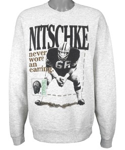 Nfl Green Bay Packers, Nitschke No. 66 Crew Neck Sweatshirt 1990S Vintage Unisex Sweatshirt American Football Shirt