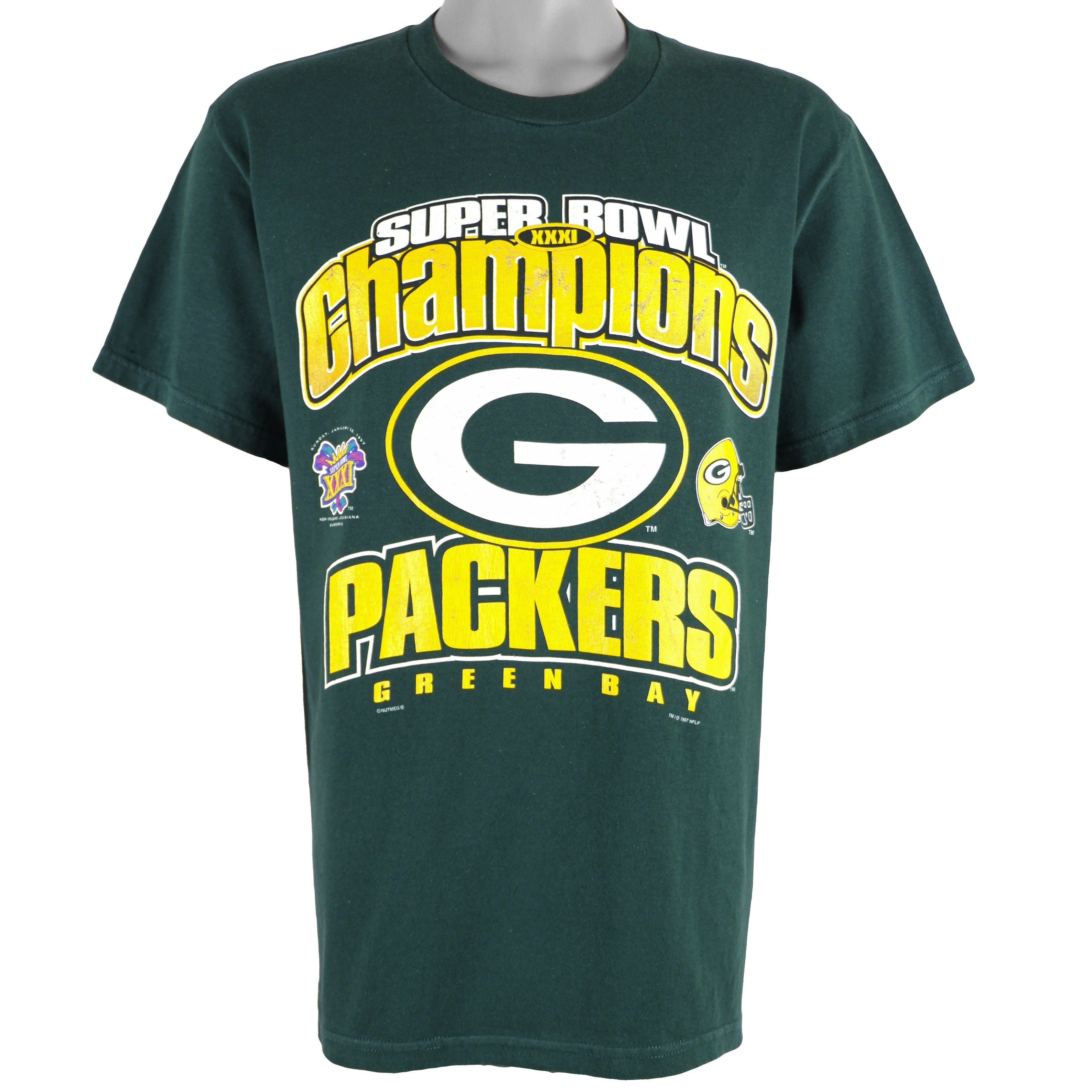 Nfl Green Bay Packers, Super Bowl Xxxi Champions T-Shirt 1997 Vintage Tshirt Unisex Sport Sweatshirt Hoodie Gift