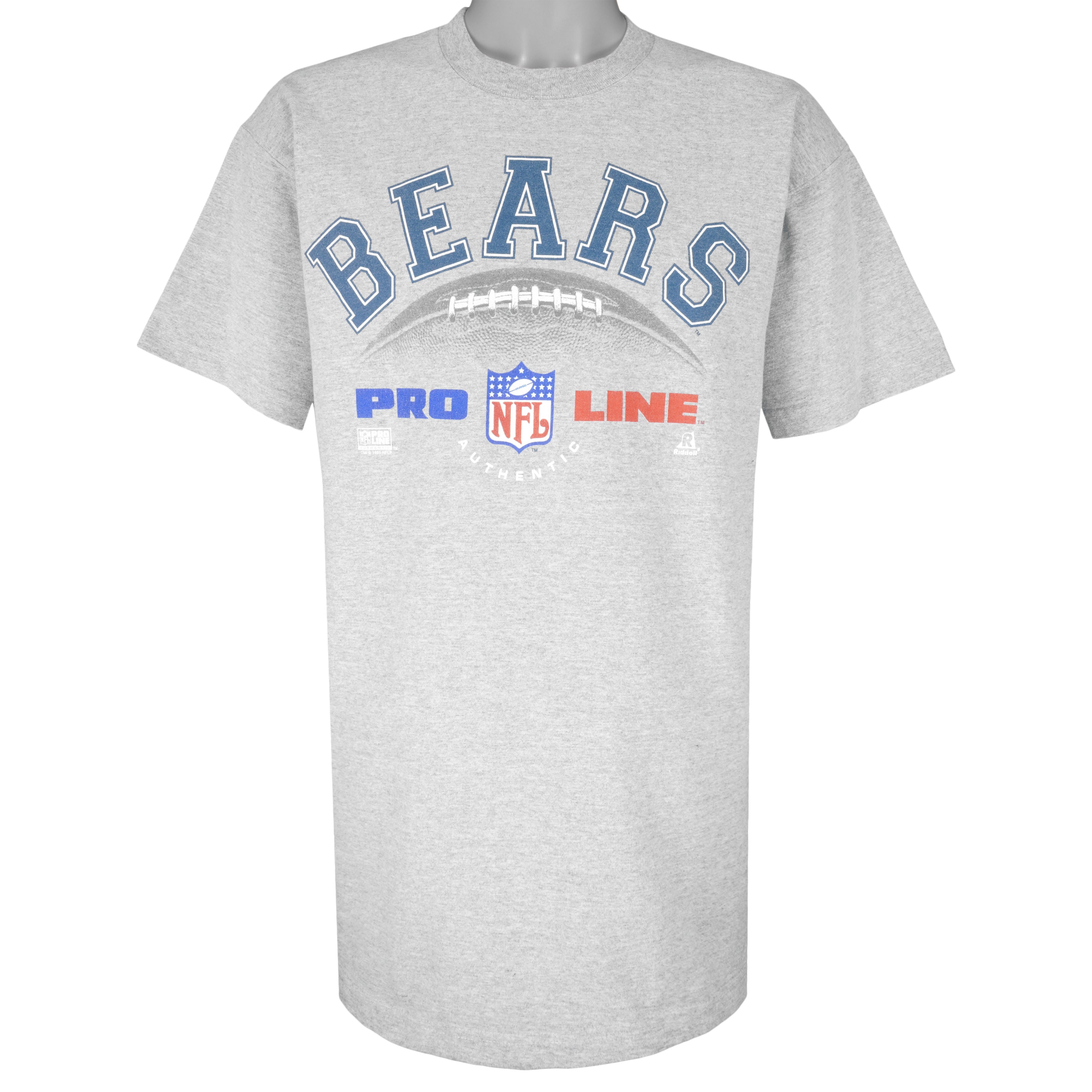 Nfl Grey Chicago Bears Pro Line T-Shirt 1995 Vintage Tshirt Unisex Sport Sweatshirt Hoodie Gift