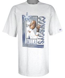 Nfl Grey Dallas Cowboys Big Logo T-Shirt 1994 Vintage Tshirt Unisex Sport Sweatshirt Hoodie Gift