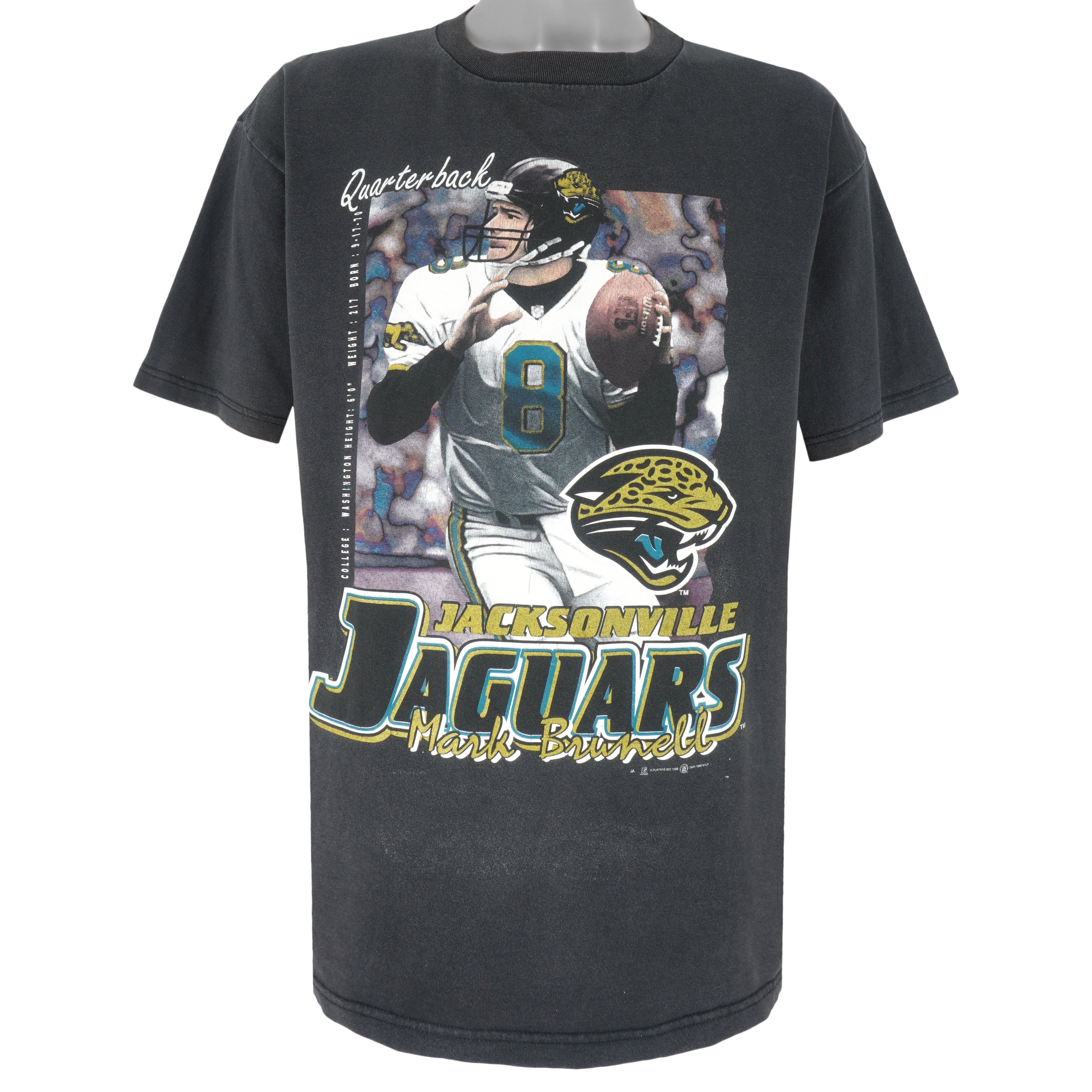 Nfl Jacksonville Jaguars Mark Brunell Quarterback T-Shirt 1998 Vintage Tshirt Unisex Sport Sweatshirt Hoodie Gift