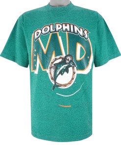 Nfl Md Miami Dolphins T-Shirt 1990S Vintage Tshirt Unisex Sport Sweatshirt Hoodie Gift