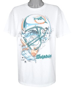 Nfl Miami Dolphins Helmet Signatures T-Shirt 1996 Vintage Tshirt Unisex Sport Sweatshirt Hoodie Gift