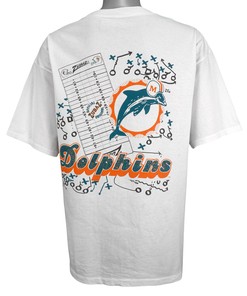 Nfl Miami Dolphins Spell-Out T-Shirt 1990S Vintage Tshirt Unisex Sport Sweatshirt Hoodie Gift