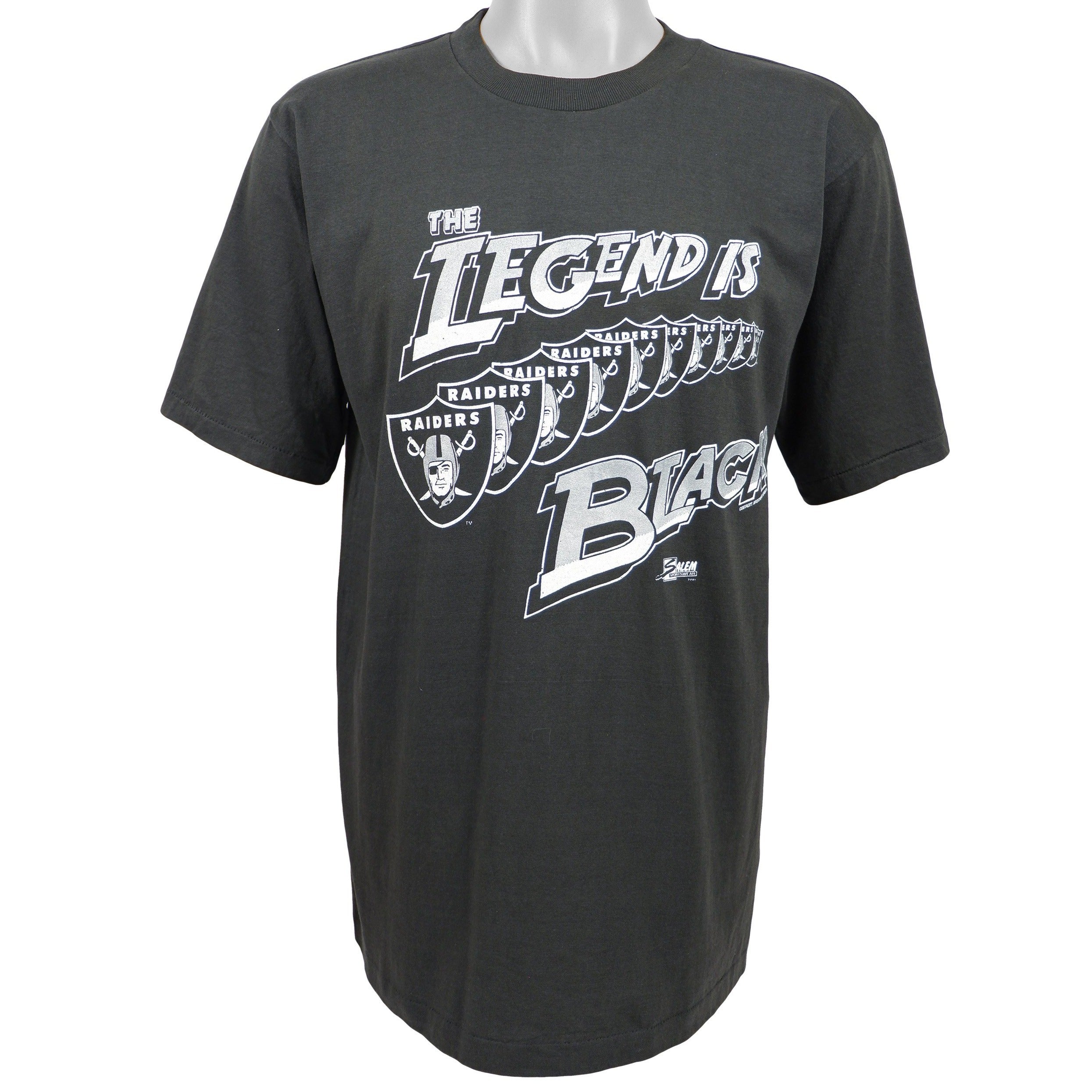 Nfl Oakland Raiders Spell-Out Deadstock T-Shirt 1990S Vintage Tshirt Unisex Sport Sweatshirt Hoodie Gift
