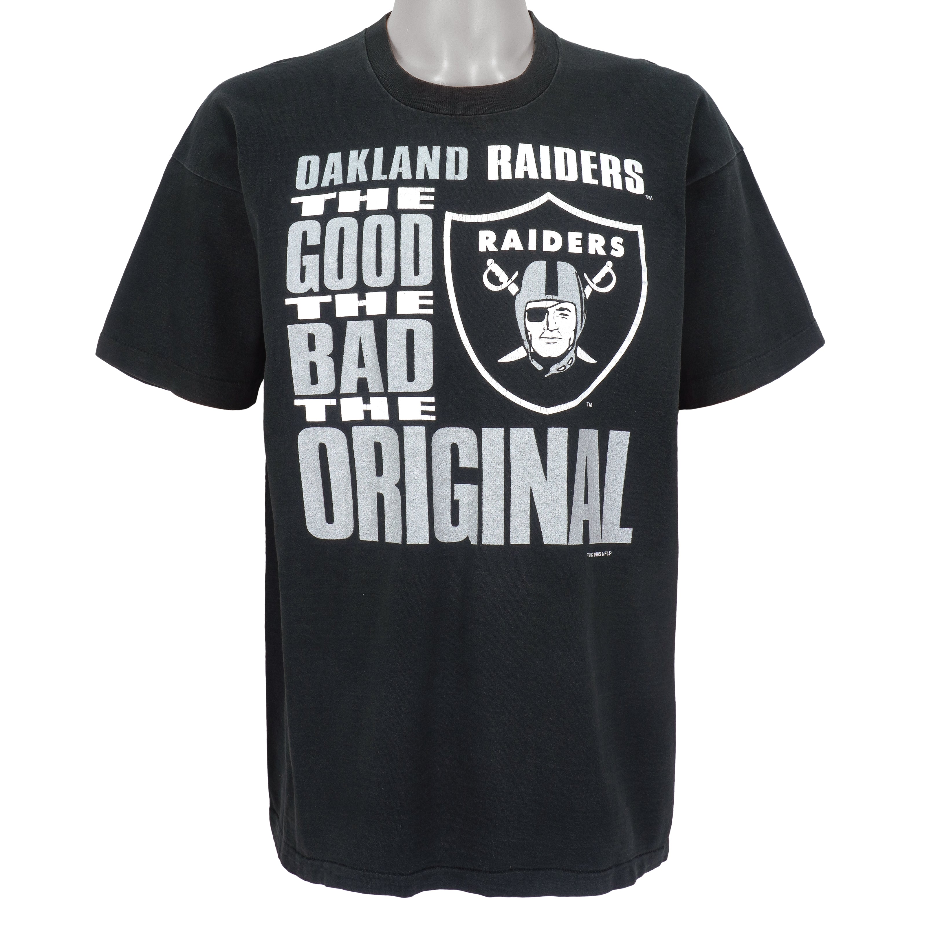 Nfl Oakland Raiders Spell-Out T-Shirt 1995 Vintage Tshirt Unisex Sport Sweatshirt Hoodie Gift