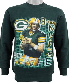 Nfl Packers Brett Favre 3 Time Mvp Crew Neck Sweatshirt 1997 Vintage Unisex American Football Shirt, Gift For Dad