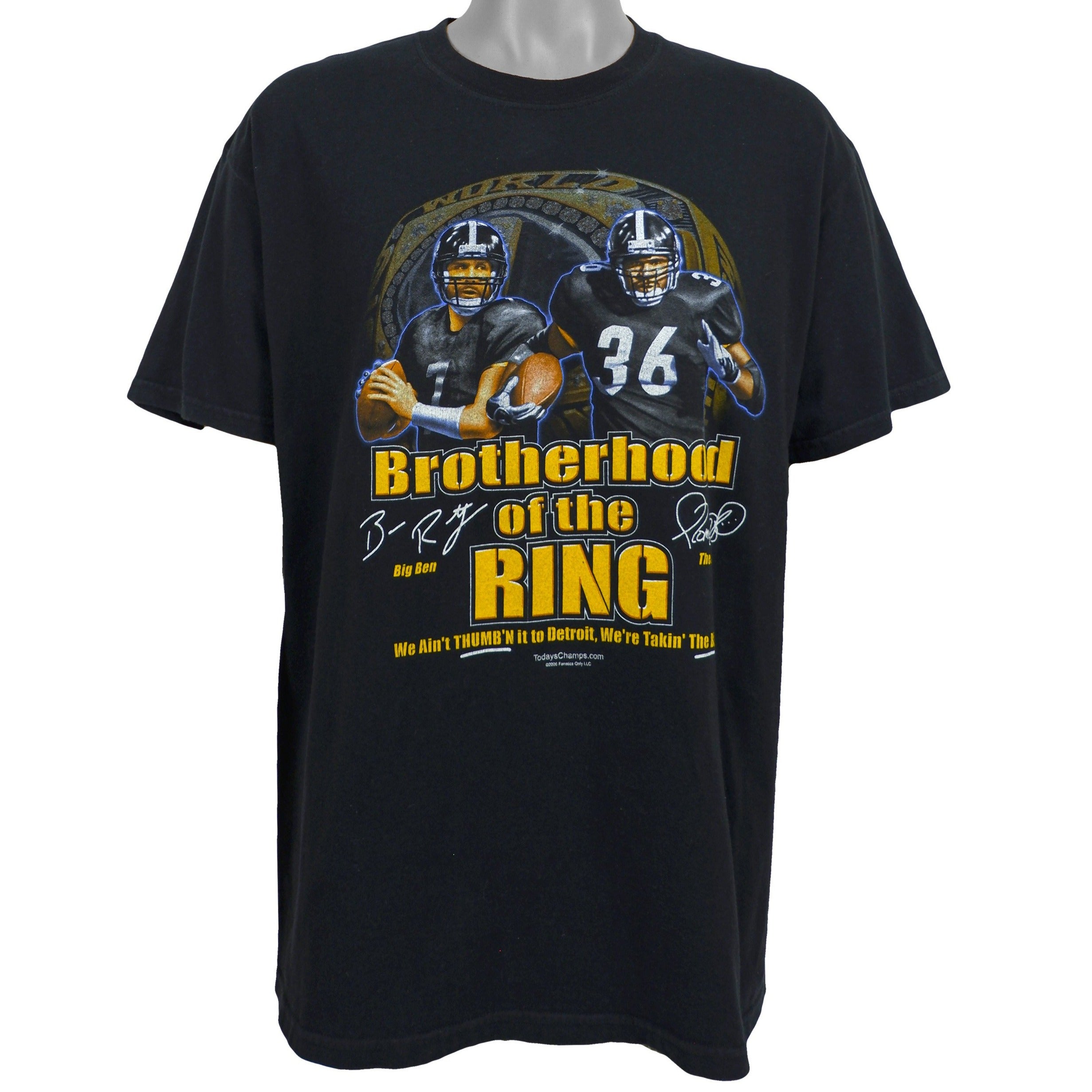 Nfl Pittsburgh Steelers Brotherhood Of The Ring, Big Ben 2006 Vintage Tshirt Unisex Sport Sweatshirt Hoodie