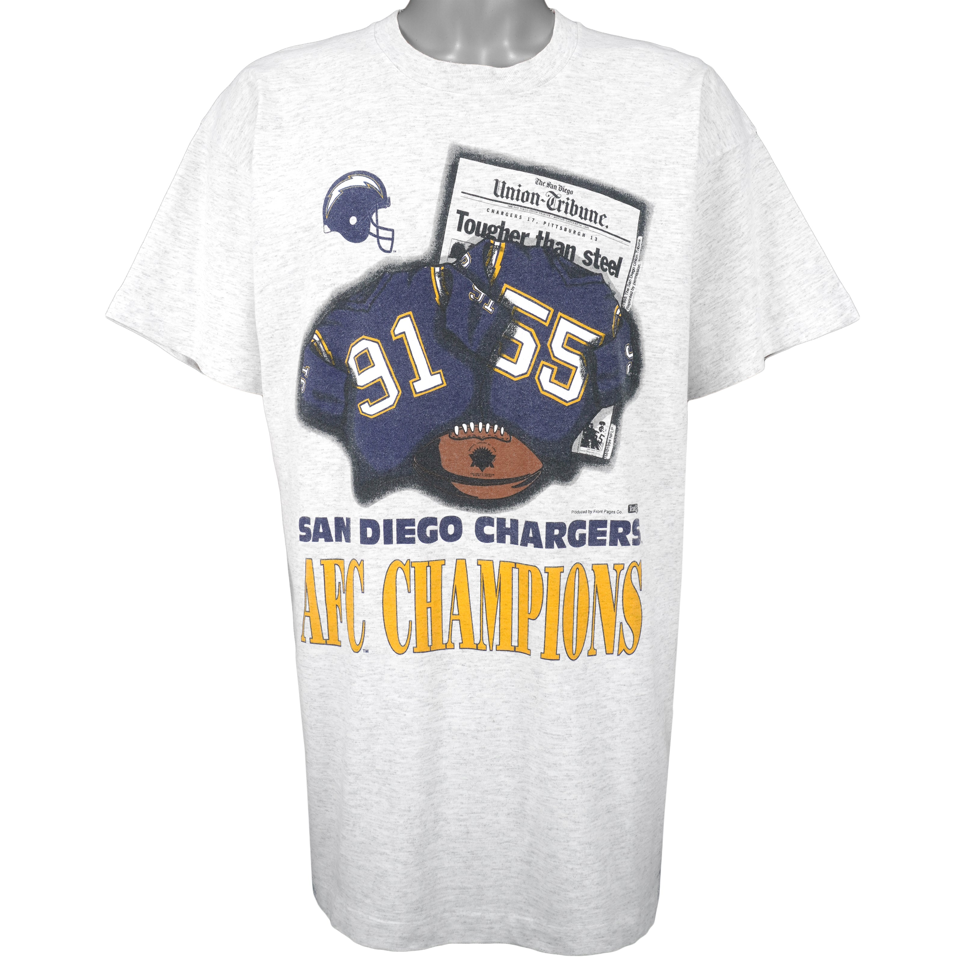 Nfl San Diego Chargers Spell-Out T-Shirt 1994 Vintage Tshirt Unisex Sport Sweatshirt Hoodie Gift