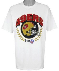 Nfl San Francisco 49Ers Spell-Out T-Shirt 1990S Vintage Tshirt Unisex Sport Sweatshirt Hoodie Gift