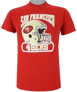 Nfl San Francisco 49Ers T-Shirt 1980S Vintage Tshirt Unisex Sport Sweatshirt Hoodie Gift