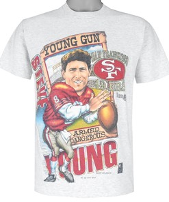 Nfl San Francisco 49Ers Young Gun Caricature T-Shirt 1993 Vintage Tshirt Unisex Sport Sweatshirt Hoodie Gift
