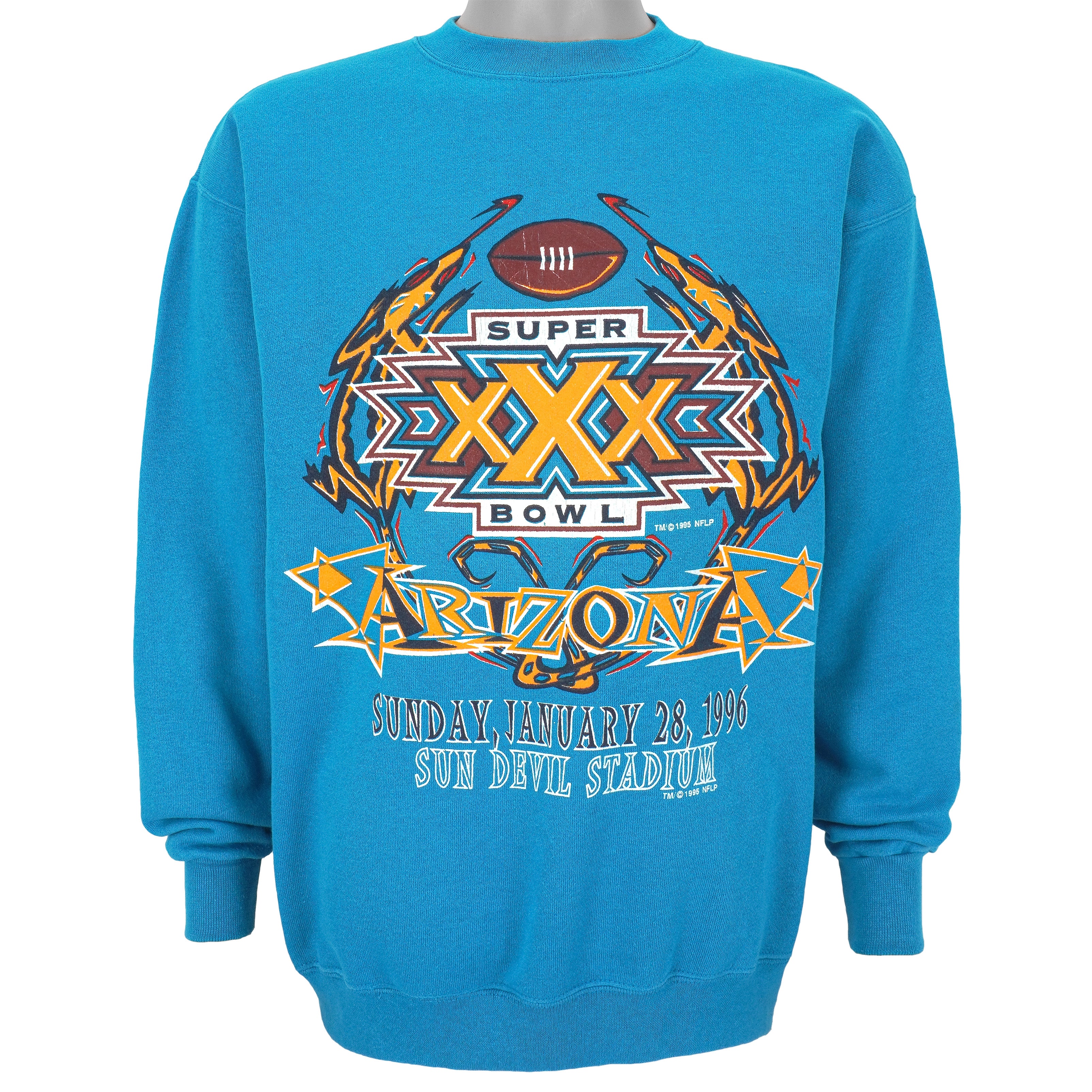 Nfl Super Bowl Arizona Crew Neck Sweatshirt 1996 Vintage Unisex Sweatshirt American Football Shirt, Gift For Dad