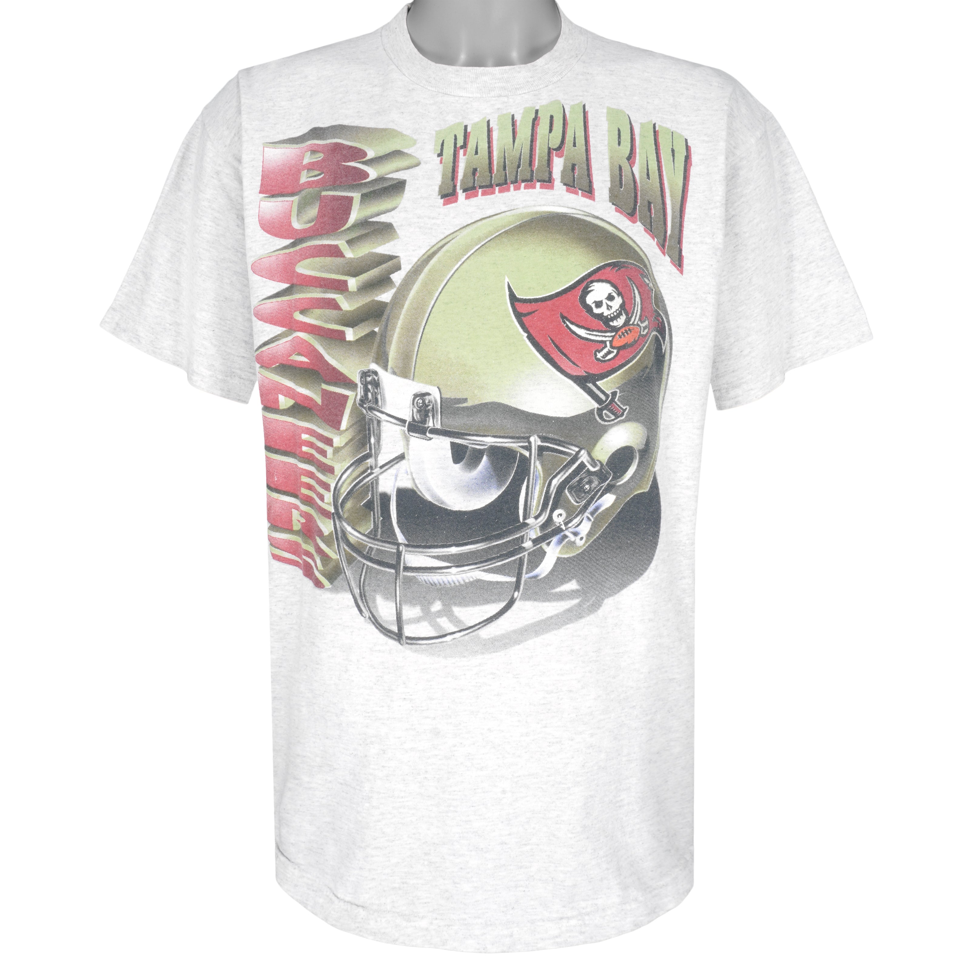 Nfl Tampa Bay Buccaneers Helmet Single Stitch T-Shirt 1990S Vintage Tshirt Unisex Sport Sweatshirt Hoodie Gift